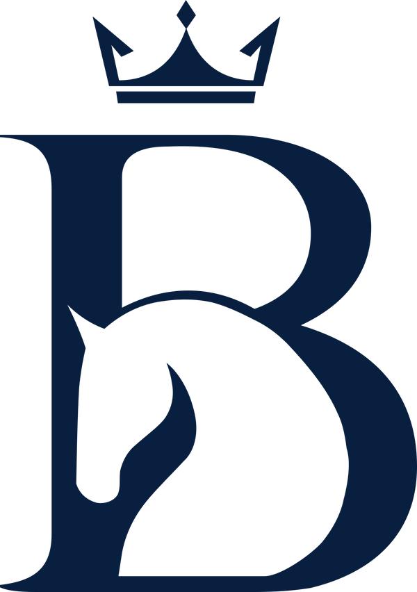 Bajolek crowned B horse emblem in ink navy
