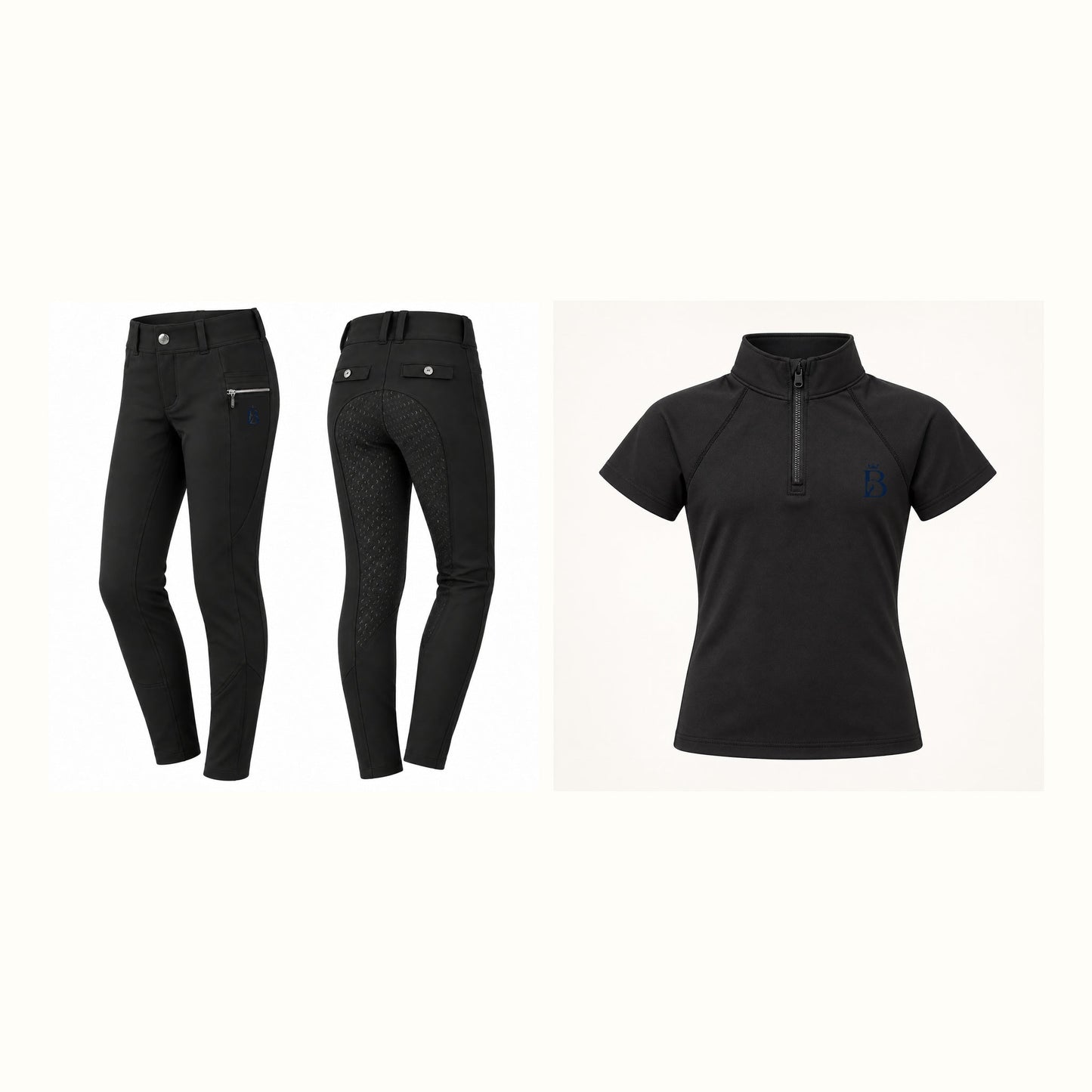 Bajolek junior riding set in Black