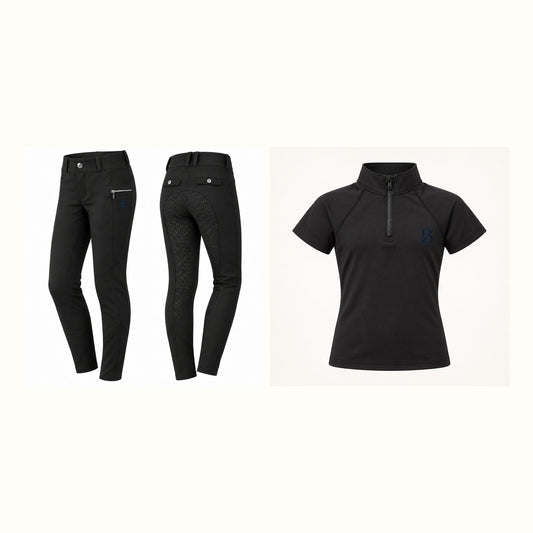 Bajolek junior riding set in Black