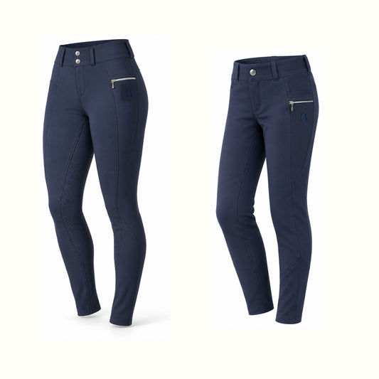 Bajolek Ride Together coordinated women’s Navy and junior Dark Blue breeches