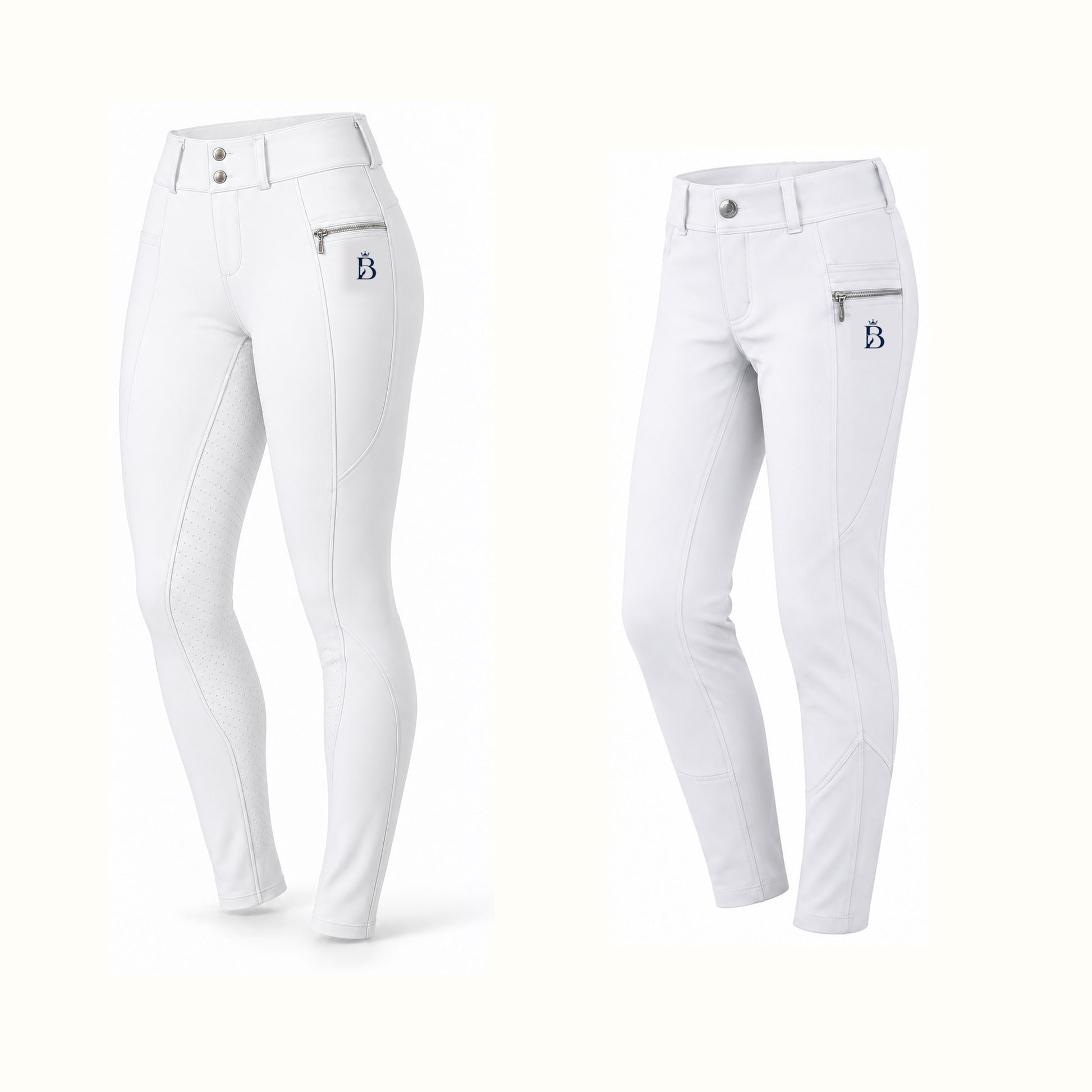 Bajolek Ride Together coordinated women’s and junior breeches in White