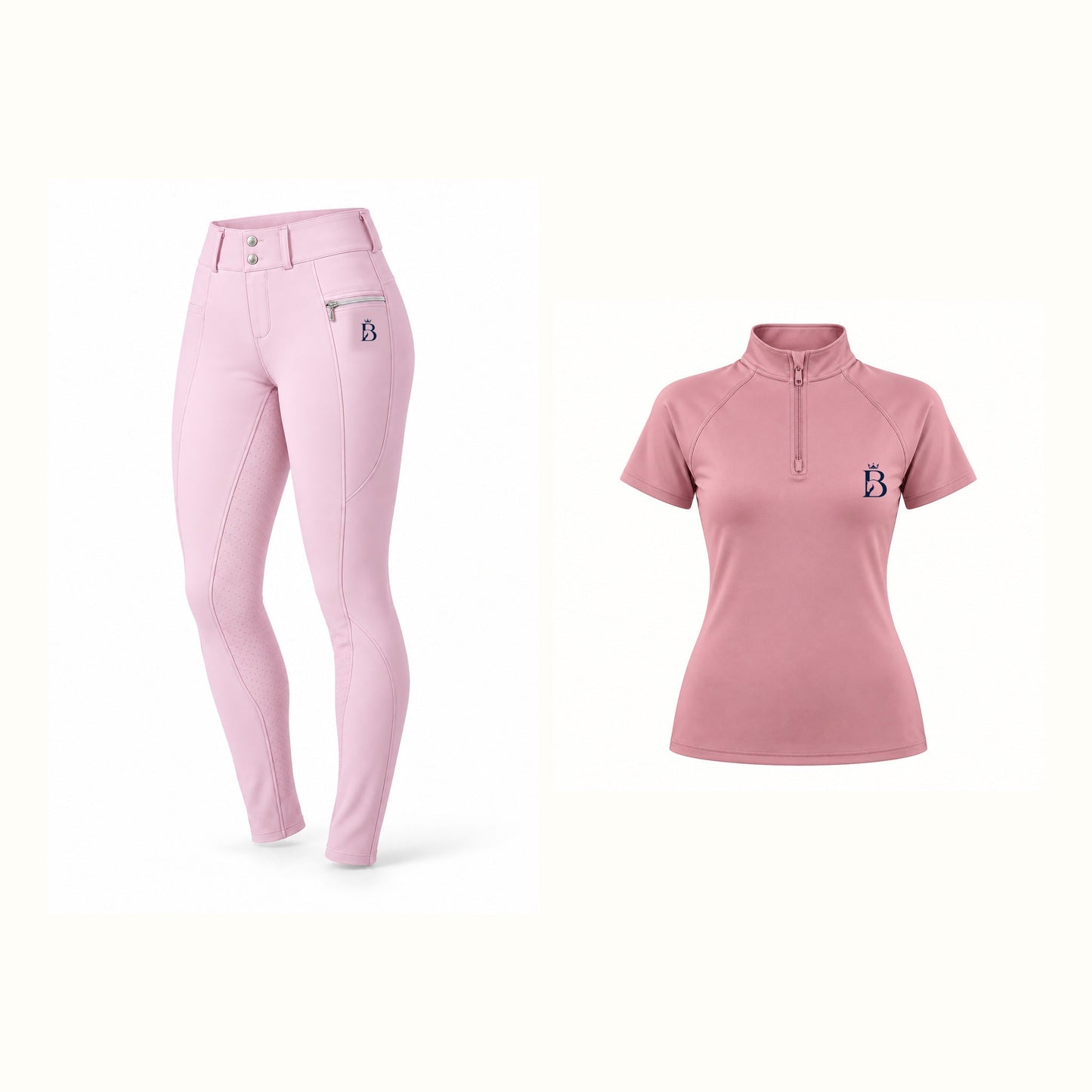 Bajolek women’s short-sleeve riding set in Pink